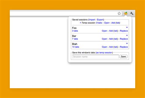 chrome session manager
